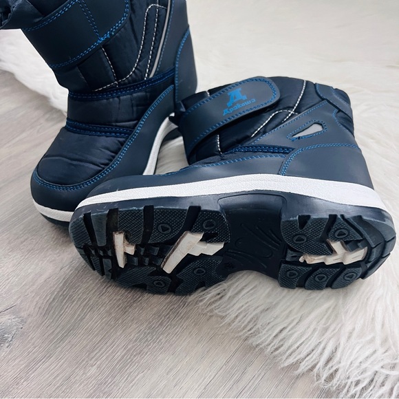 Apakowa Kids Boys Cold Weather Water Resistant Winter Snow Boots - Picture 4 of 7